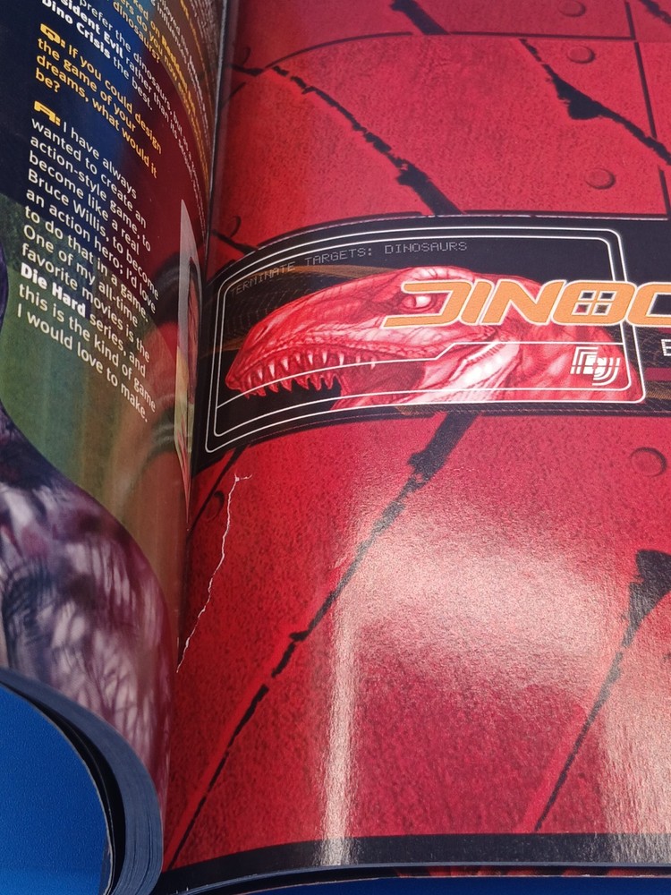 Dino Crisis Official Strategy Guide Prima Capcom No Poster!!.