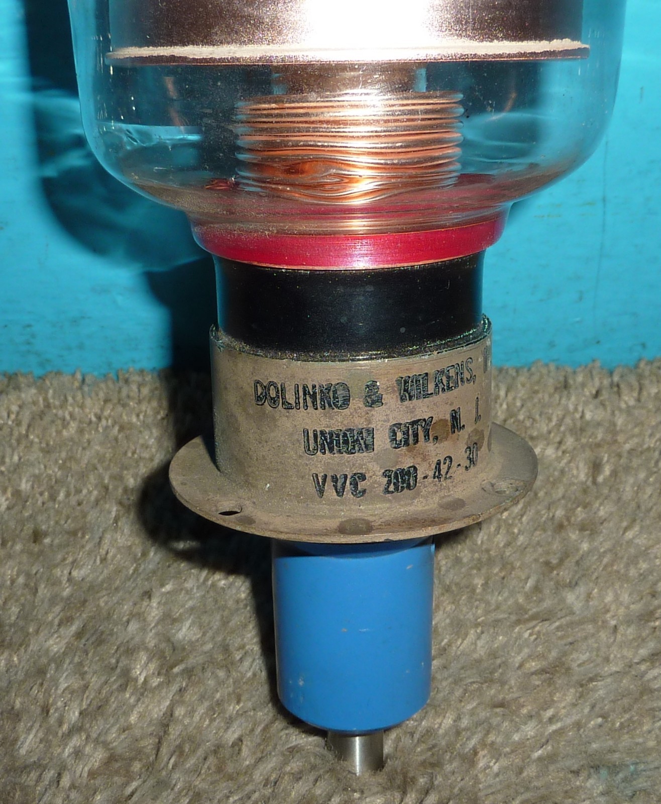 Dolinko & Wilkens 200-42-30 Vacuum Variable Capacitor 200-42pf 30kV As-Is