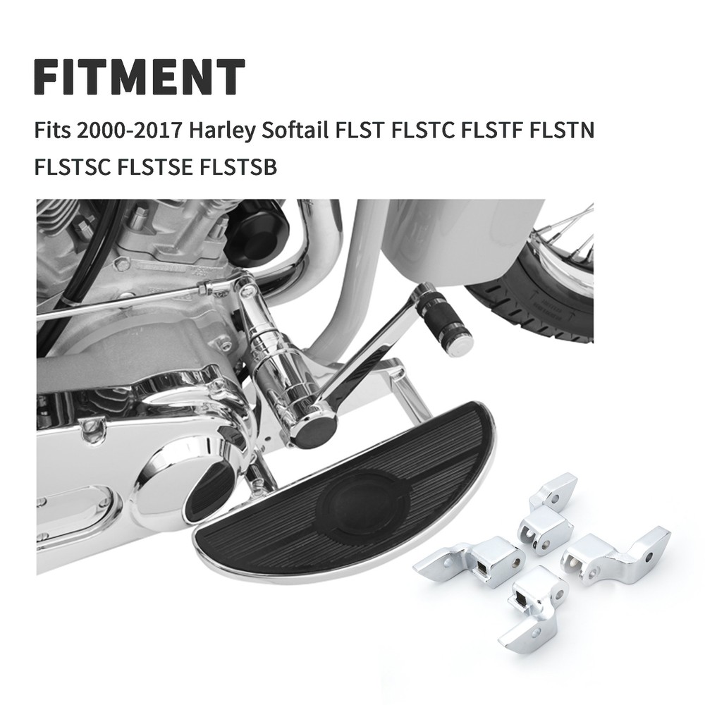 Harley Softail 1'' Out & Forward Driver Floorboard Brackets Relocation 2000-2017