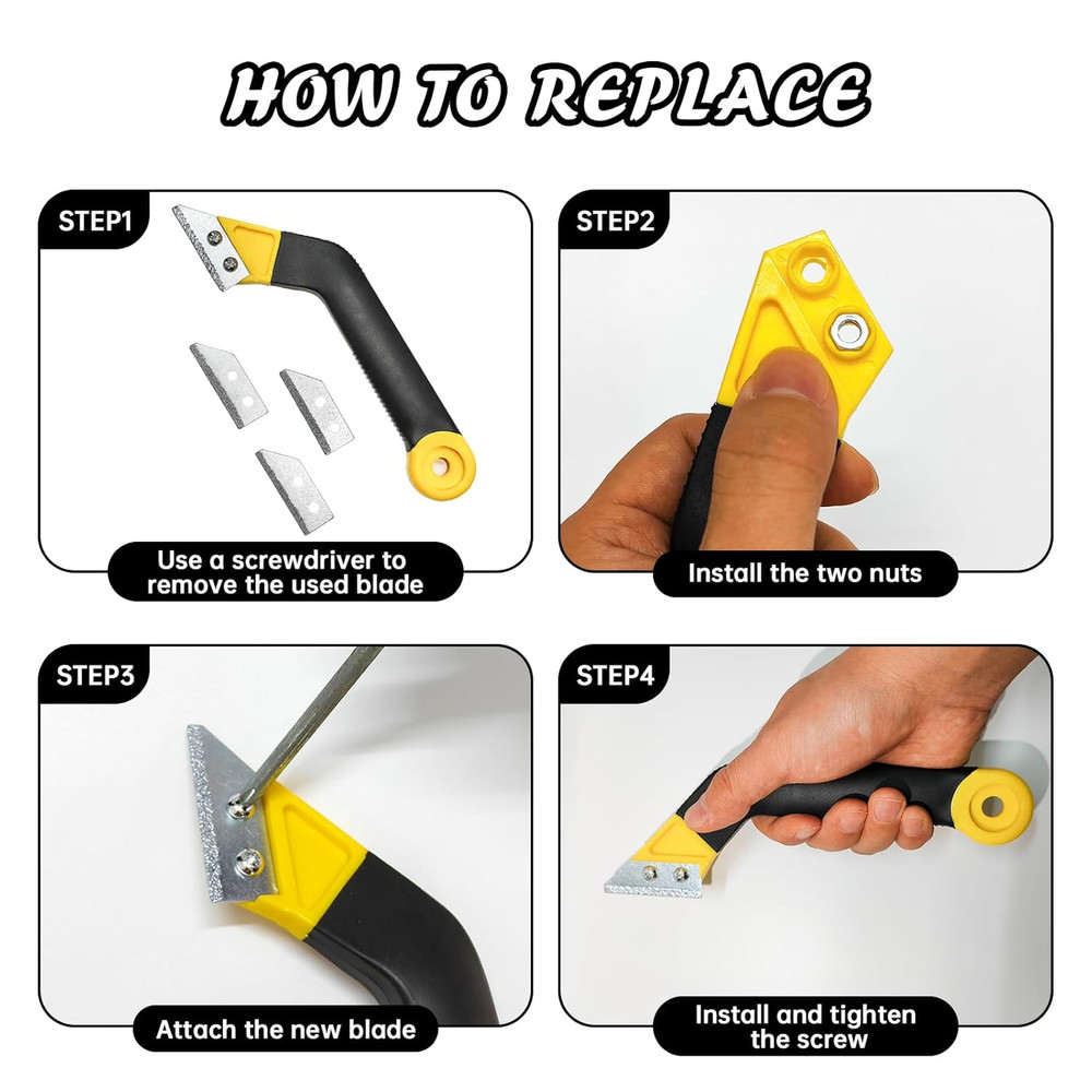 8 Pcs Grout Float Sets Include 9.5 X 4 Inch Molded Rubber Grout Float, 6 Sponge,