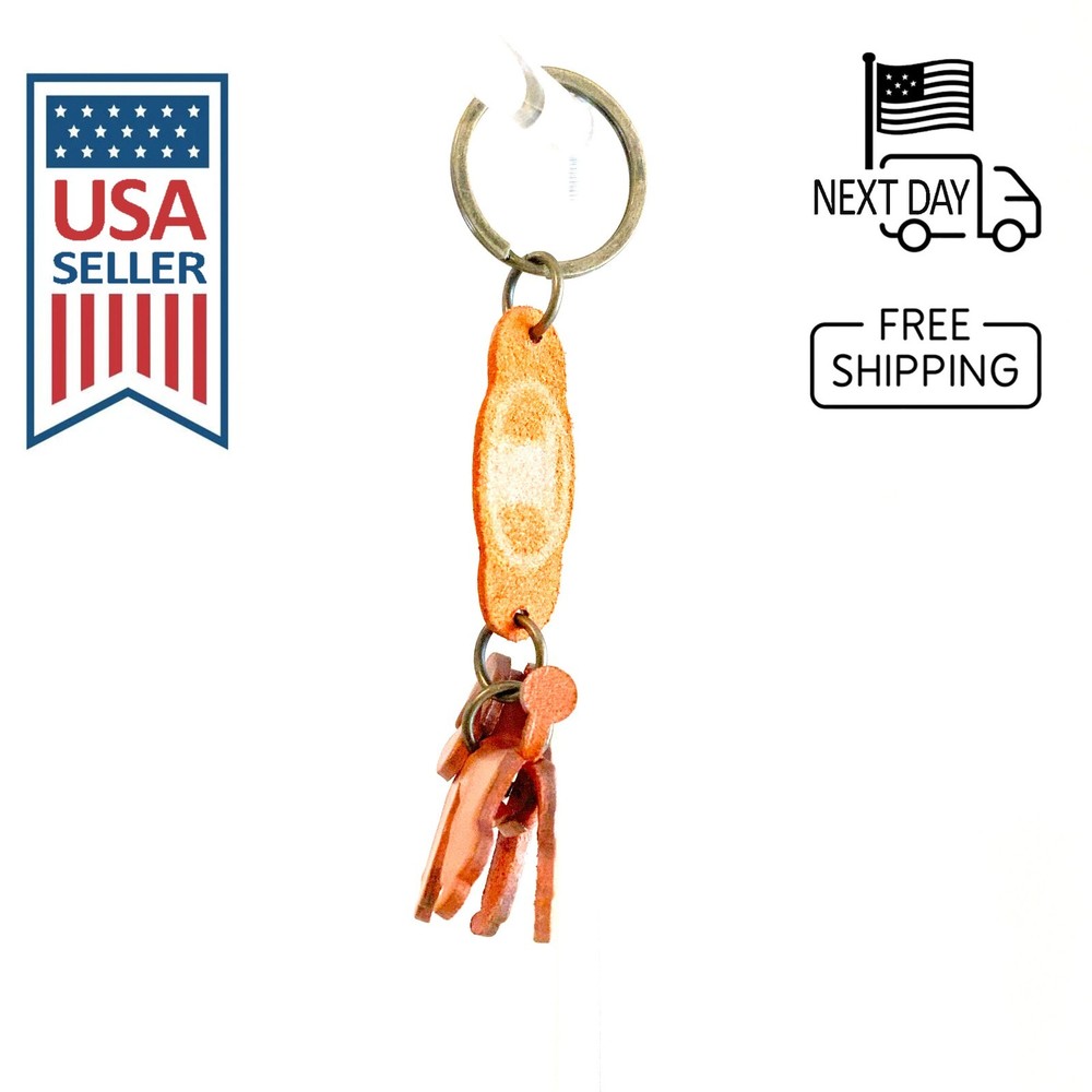 POODLE Handmade Leather Keyring