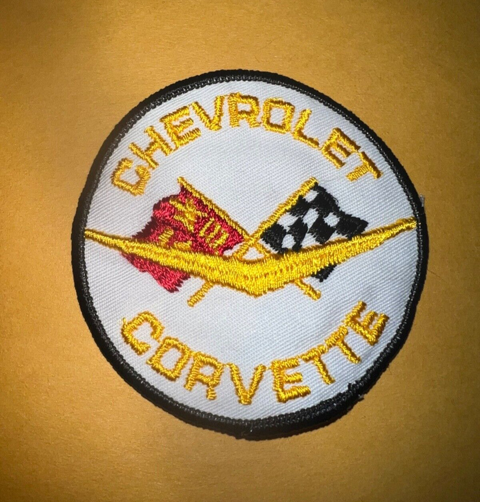Vintage Corvette patch, Chevrolet Corvette patch, Chevy Corvette patch