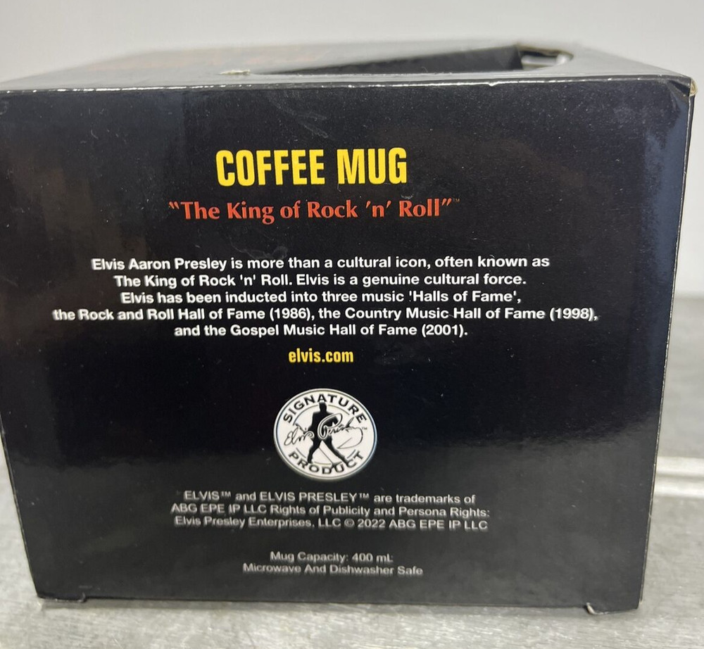 Elvis Presley Coffee Mug Collectable Drinkware