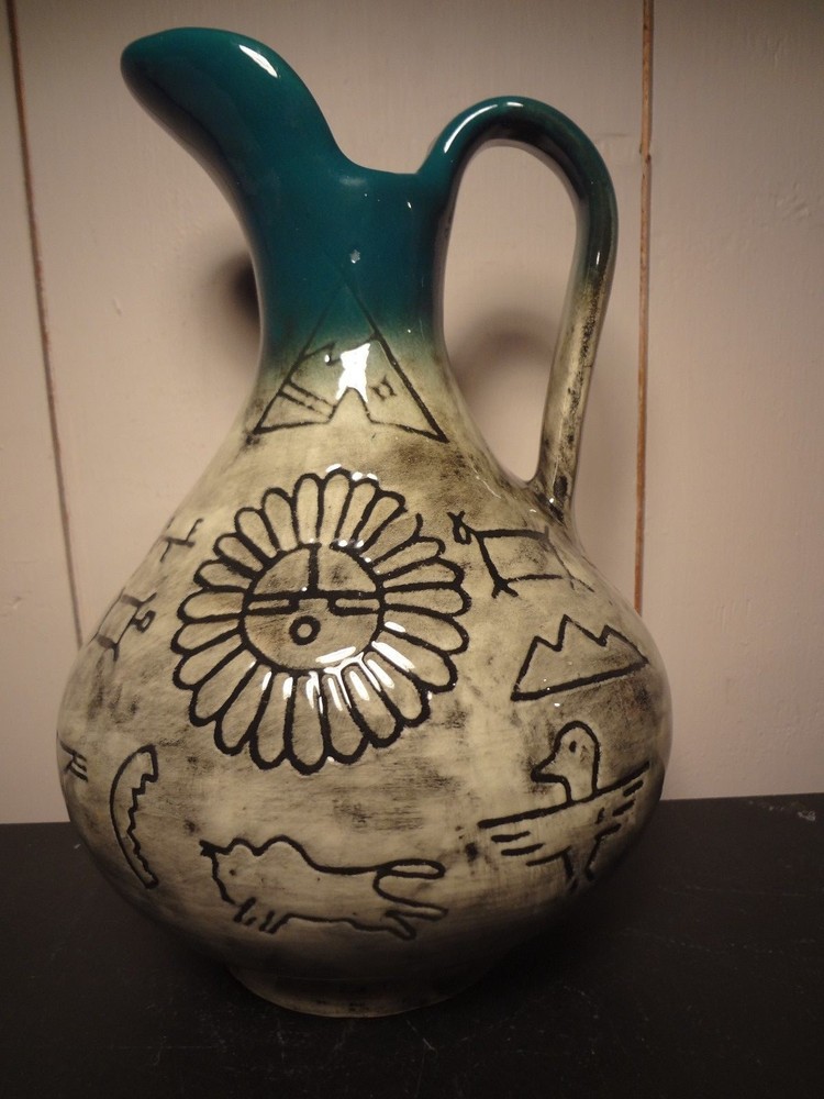 Native Design Pitcher Vase