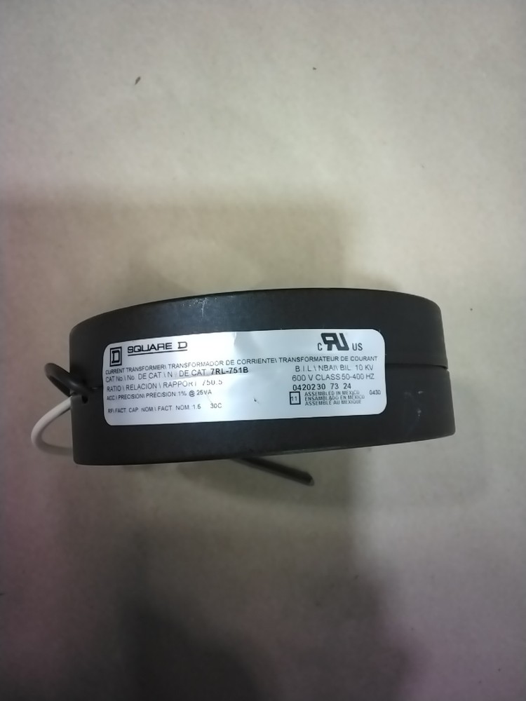 Square D Current Transformer 7RL-751B Ratio 750:5