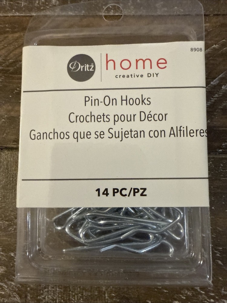 Dritz Home Pin-On Drapery Hooks 14/Pkg- , 8908