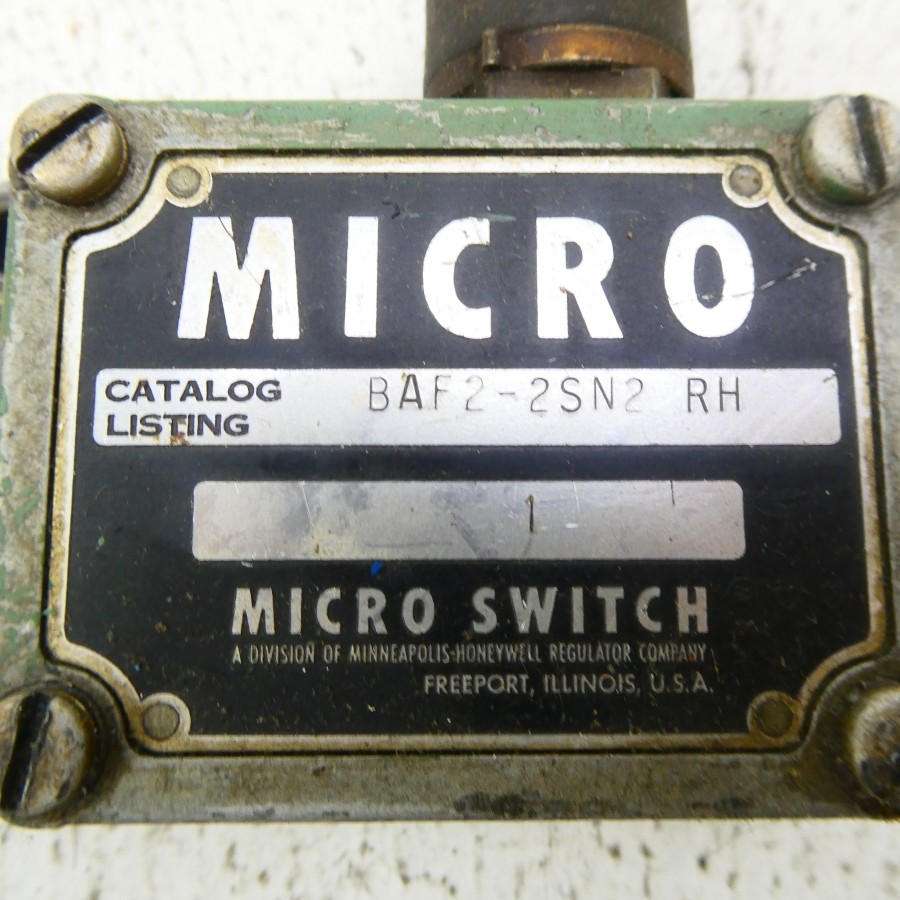 MICRO SWITCH BAF2-2SN2RH NSNP