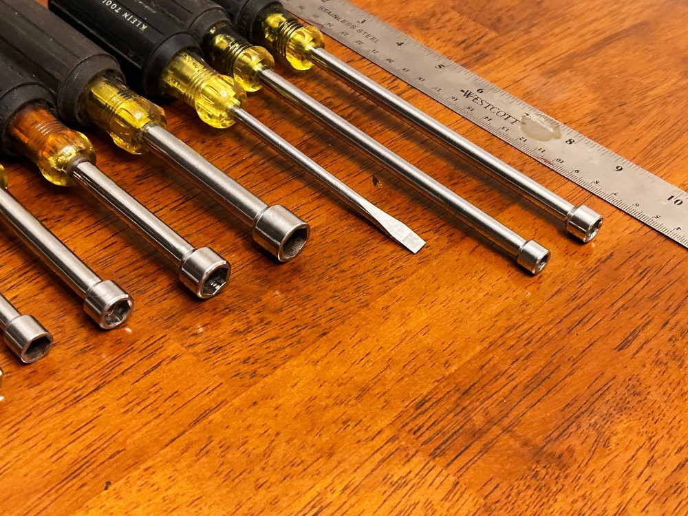 15pc. Klein Magnetic & Non-magnetic Tip Nut Drivers, Plus additional Tools