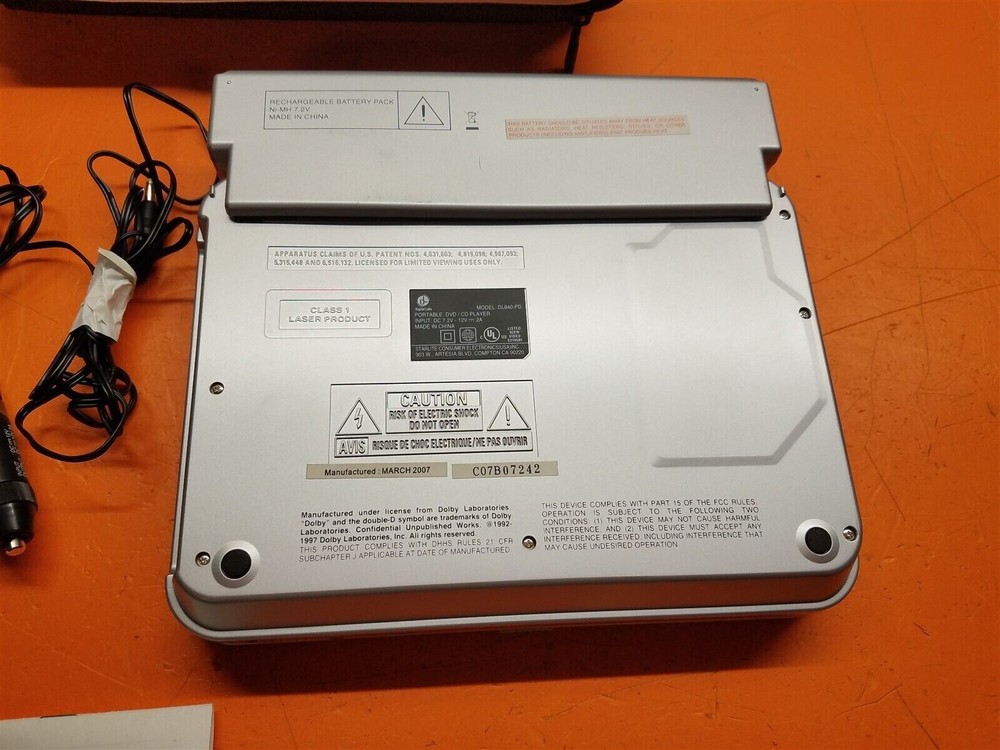 ⭐️⭐️⭐️⭐️⭐️ *READ* Digital Labs DL840-PD 8.5" LCD Portable DVD / CD Player Bundle