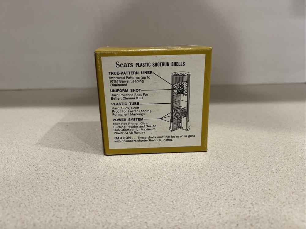 SEARS. TED WILLIAMS, 20 GAUGE Light Sport LOAD SHELL BOX Empty