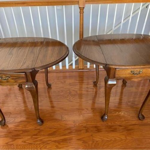Hammary Vintage drop leaf end tables