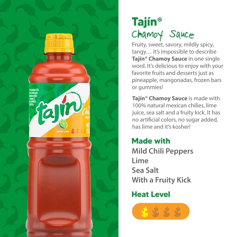 Tajin Chamoy & Chile Lime Sauce Bundle 15.38oz (2 Pack)