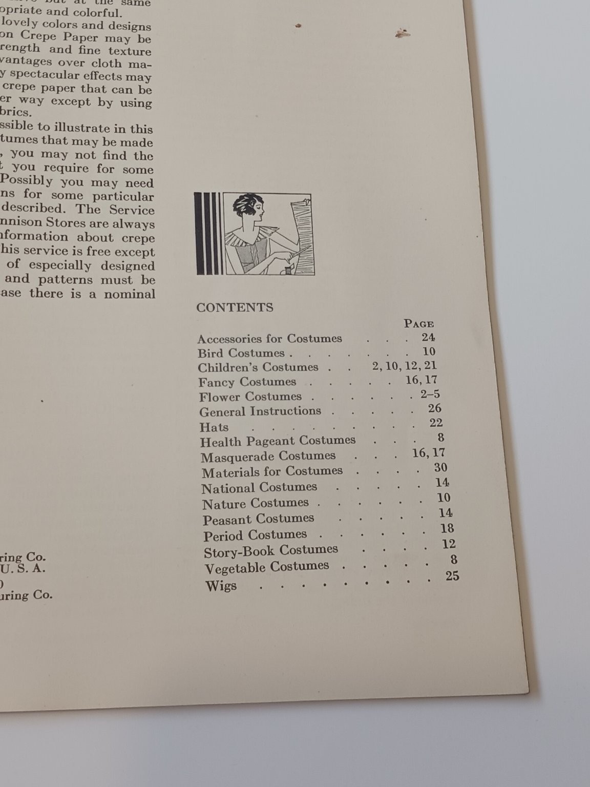 1930 Dennison How to Make Crepe Paper Costumes Booklet Vtg Craft Guide Flapper