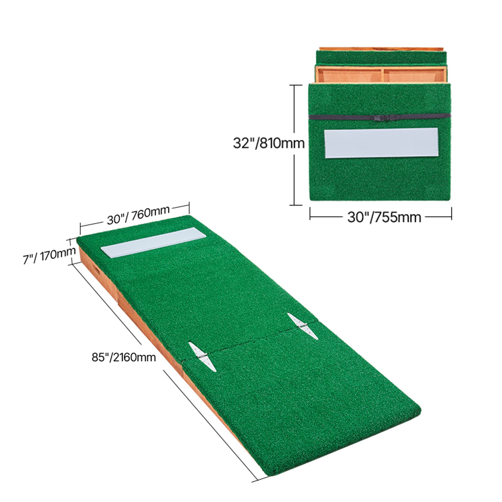 85 in Pitching Mound Portable Pitcher Mound Baseball Softball Outdoor