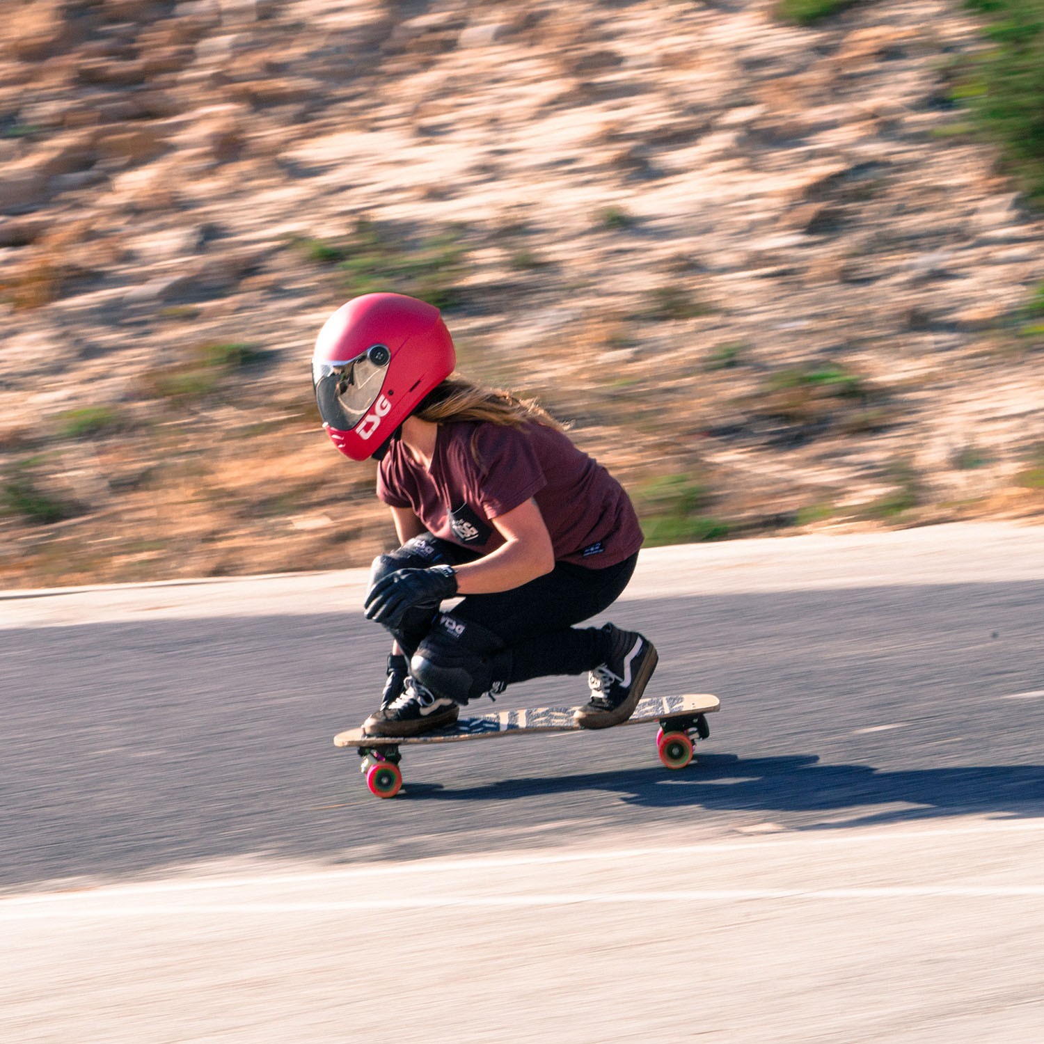 TSG Pass 2.0 Full Face Helmet , Downhill Skateboarding, M (56-58 cm), Mint Blue