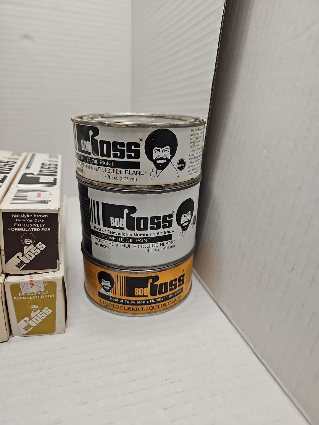 Lot Of 20 Bob Ross Oil Paint 5oz, 2 1.25oz, 2 Oil Paint 7/14oz, & More (NOS)