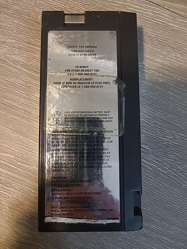 ENERGIZER CV-3112 Battery
