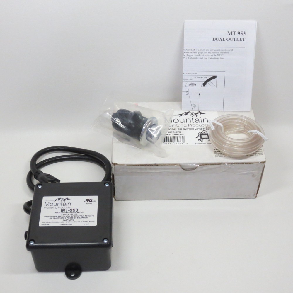 Garbage Disposal Air Switch MT953 Chrome Button Mountain Plumbing