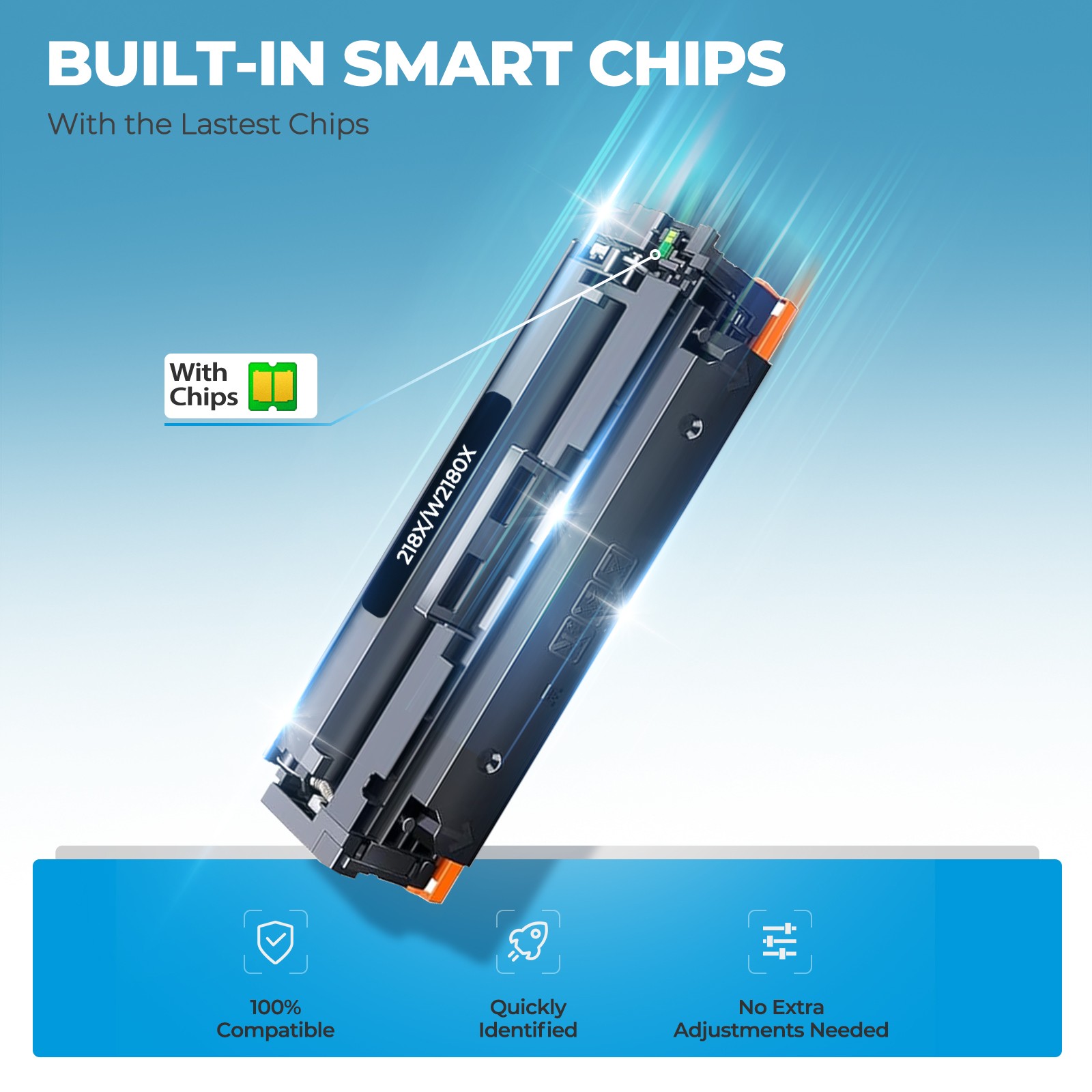 4PK Fit For HP 218X Toner W2180X for LaserJet Pro 3201dw MFP 3301fdw 3301sdw