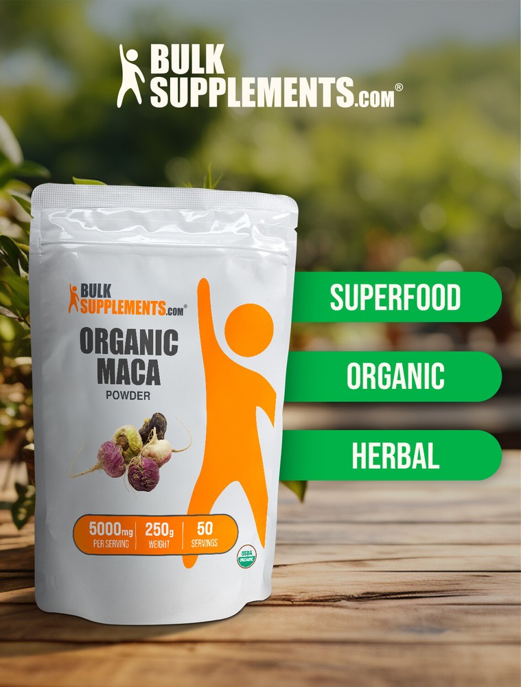 BulkSupplements Organic Maca Powder - 5000mg Per Serving