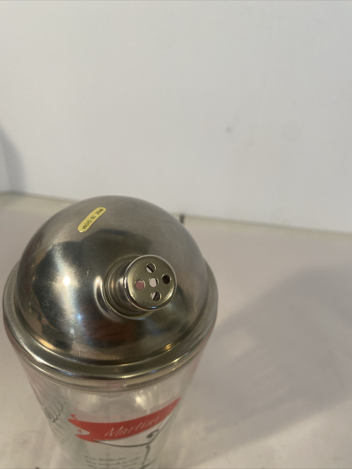 VTG MCM Libbey Barware Coctail Shaker Mixer Recipe Martini Gimlet Negroni Cosmo