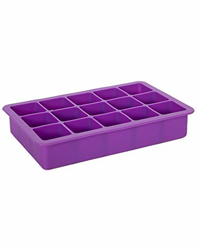 ElbeeHome Silicone Ice Cube Tray, 15 Cube, Set of 2