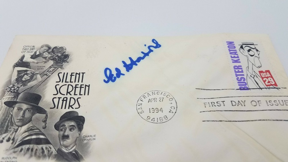 Ed Harris Autograph Silent Screen Postcard