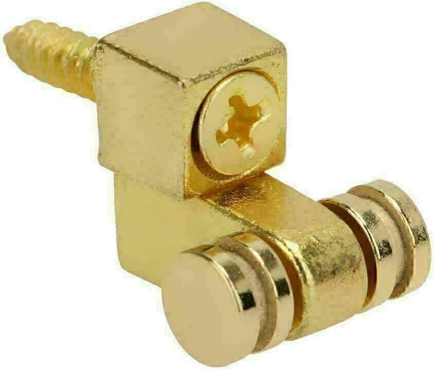 Strat Guitar Roller String Tree Guide Retainer Electric Guitar Screw Gold 2pcs.