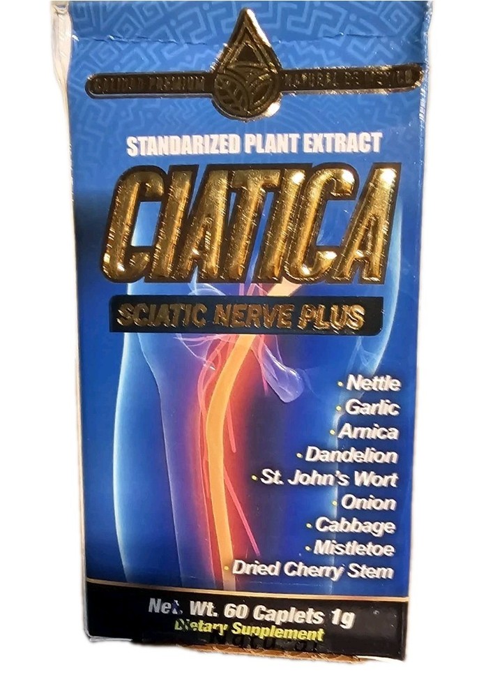 Natural De Mexico Ciatica Sciatica Nerve Plus 60 Caps  Exp:  12/29
