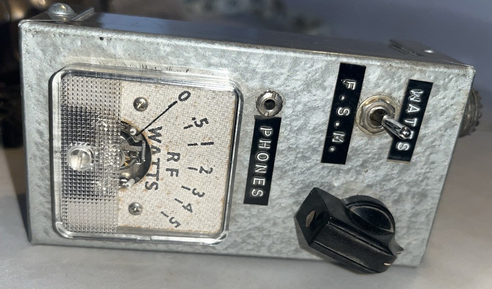 Vintage RF Watts Output Meter Untested