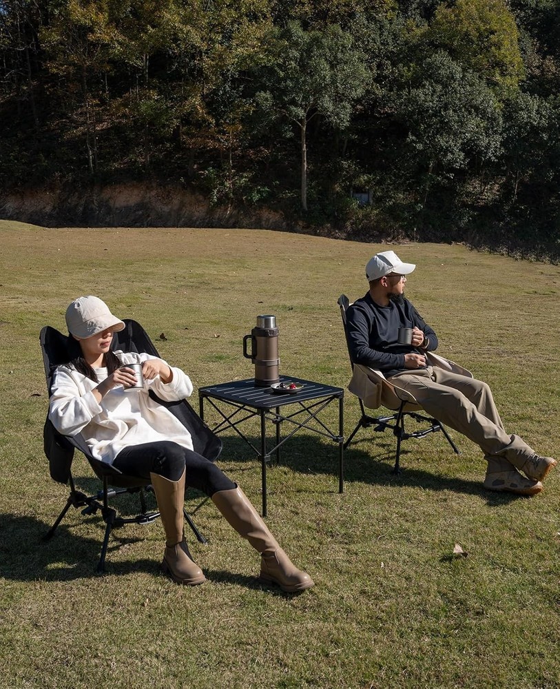 Two-Heights Light Compact Comfortable Camping Folding Beach Chair W/