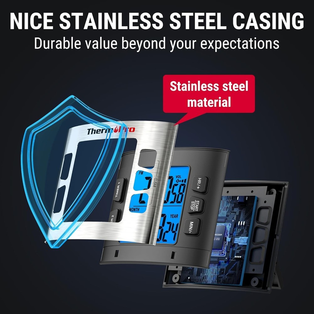 Digital Stainless Steel Kitchen Timer