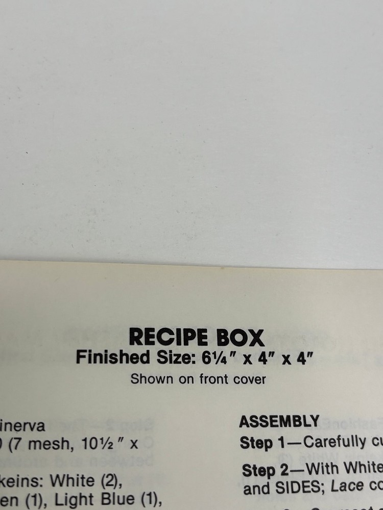 Columbia-Minerva Plastic Canvas Chart Kitchen Accessory Ideas