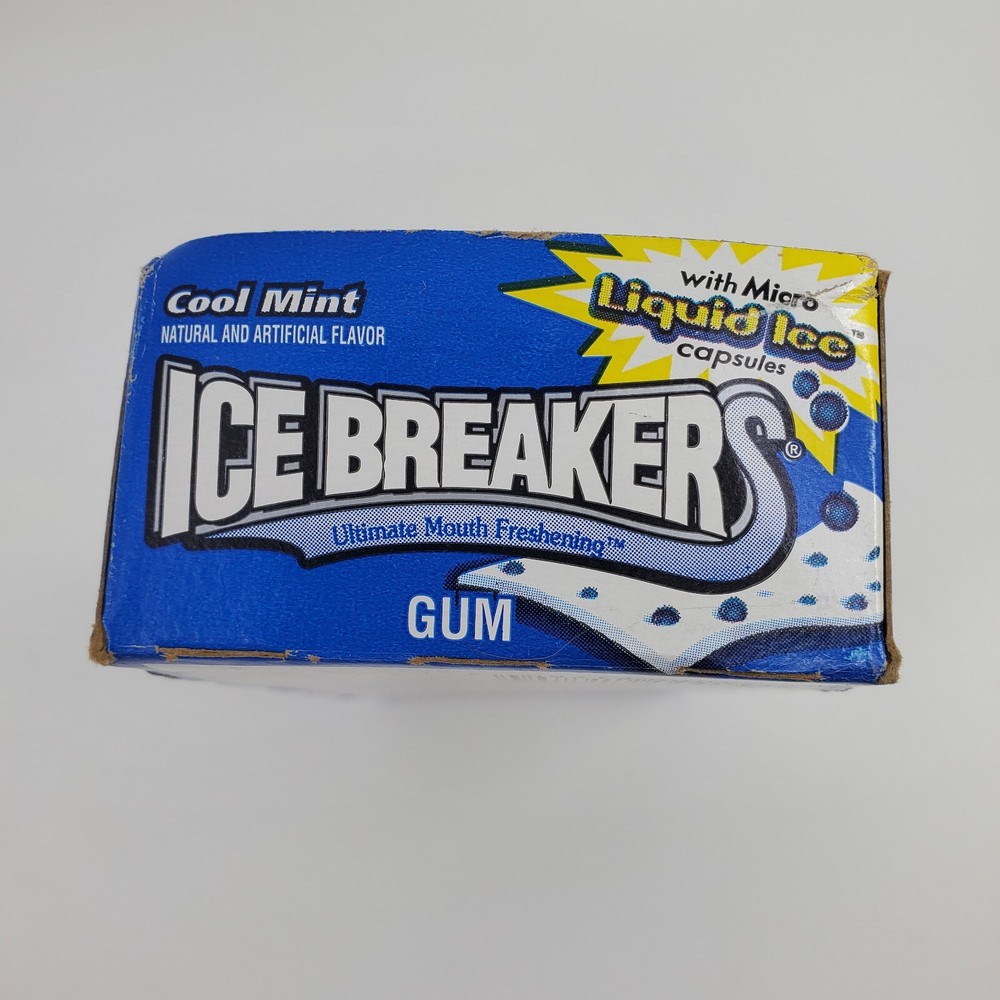 Vintage Ice Breakers GUM shelf box Micro Liquid Ice