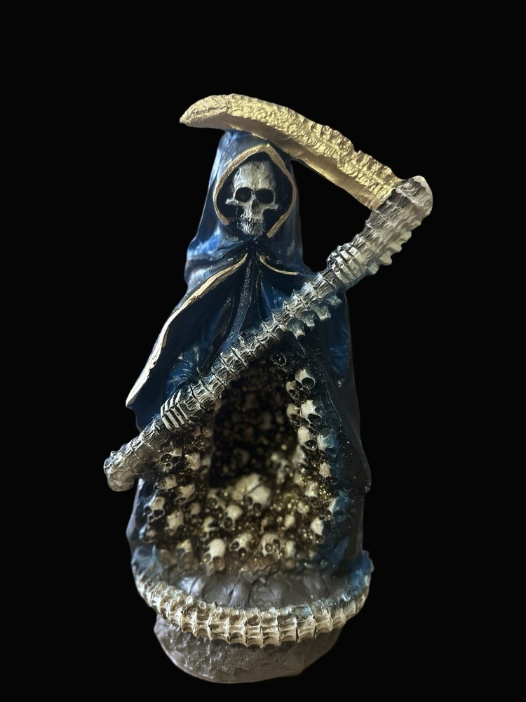 Santa Muerte Deseo * Azul * Curada 10”