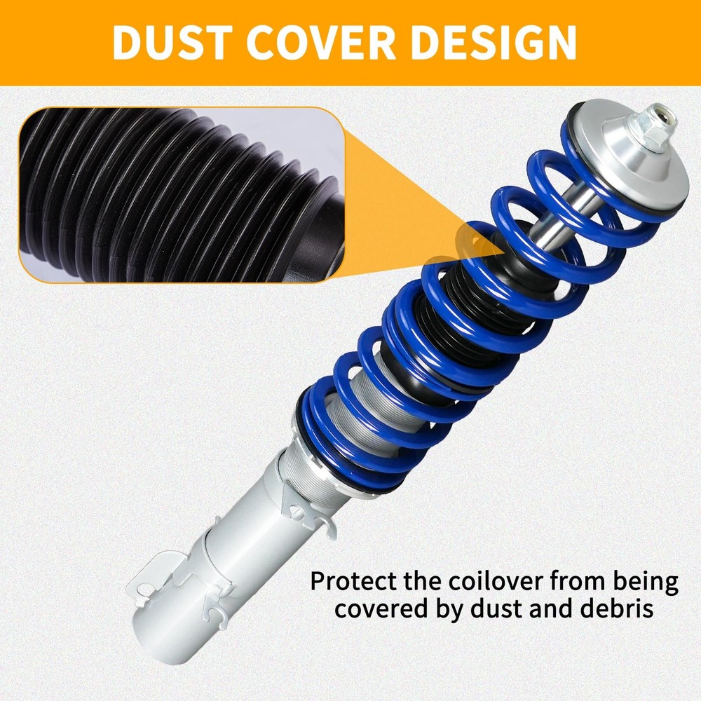 Coilover Suspension Lowering Kit Height Adjustable Shock Absorber Struts Blue