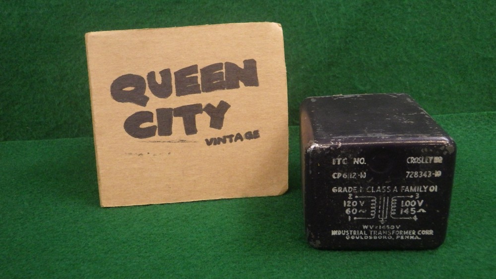 Vintage Crosley Radio Transformer 728343-10 120V to 1.0V/145 ohm CP6112-10