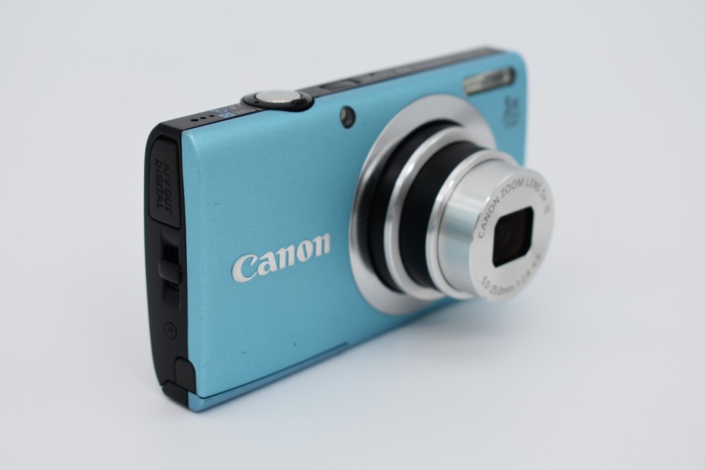 Canon PowerShot A2400 IS Blue 16.0MP Digital Camera Bundle - FULLY TESTED ✅