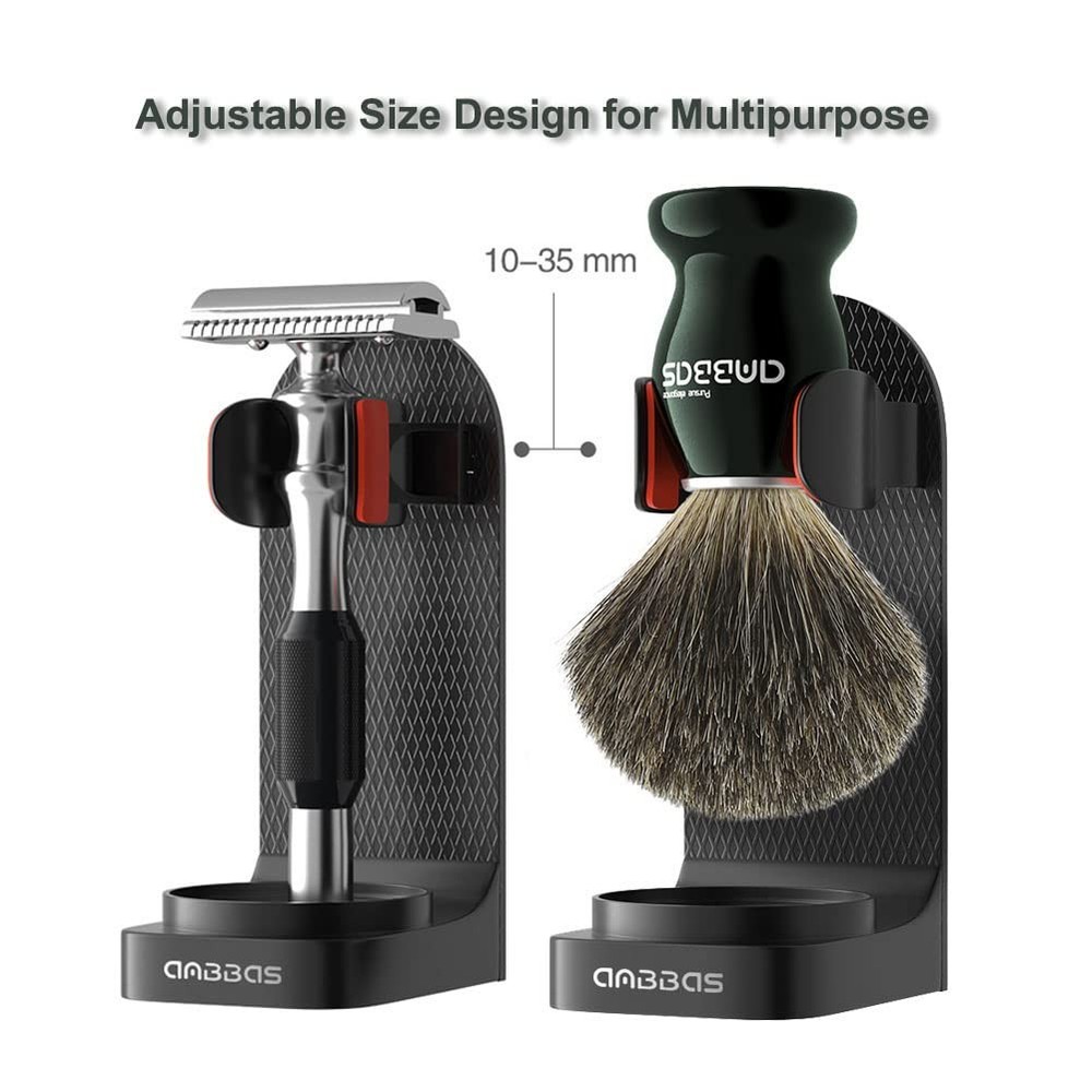 Wall Mounted Shaving Holder, ABS DIY Assembly Type Multipurpose Stand for Ele...
