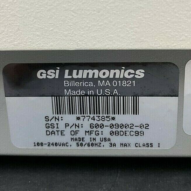 GSI Lumonics Flatbed Chart Recorder