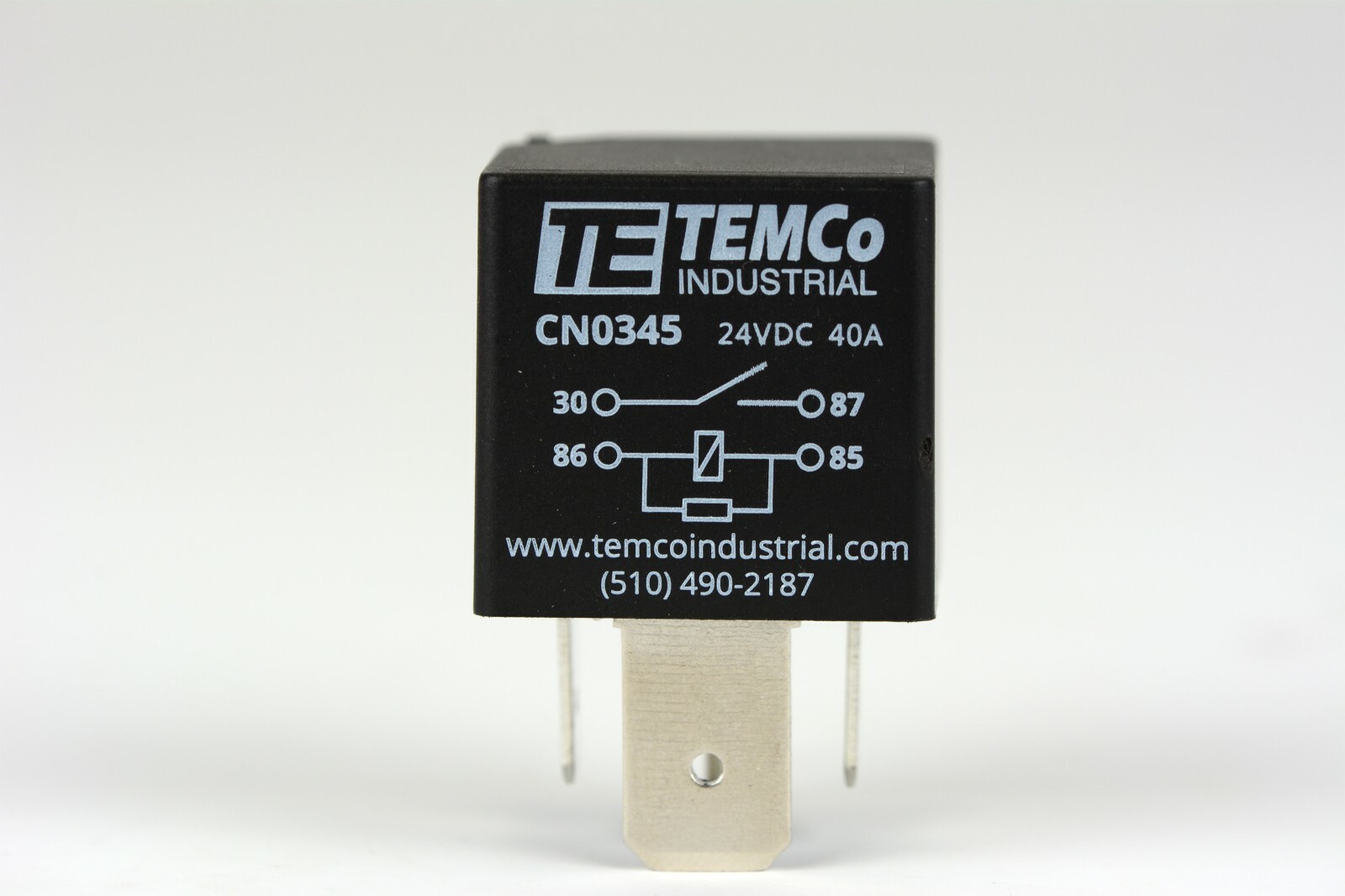 TEMCo 24V 40A 4 Pin Bosch Style Automotive Relay SPST