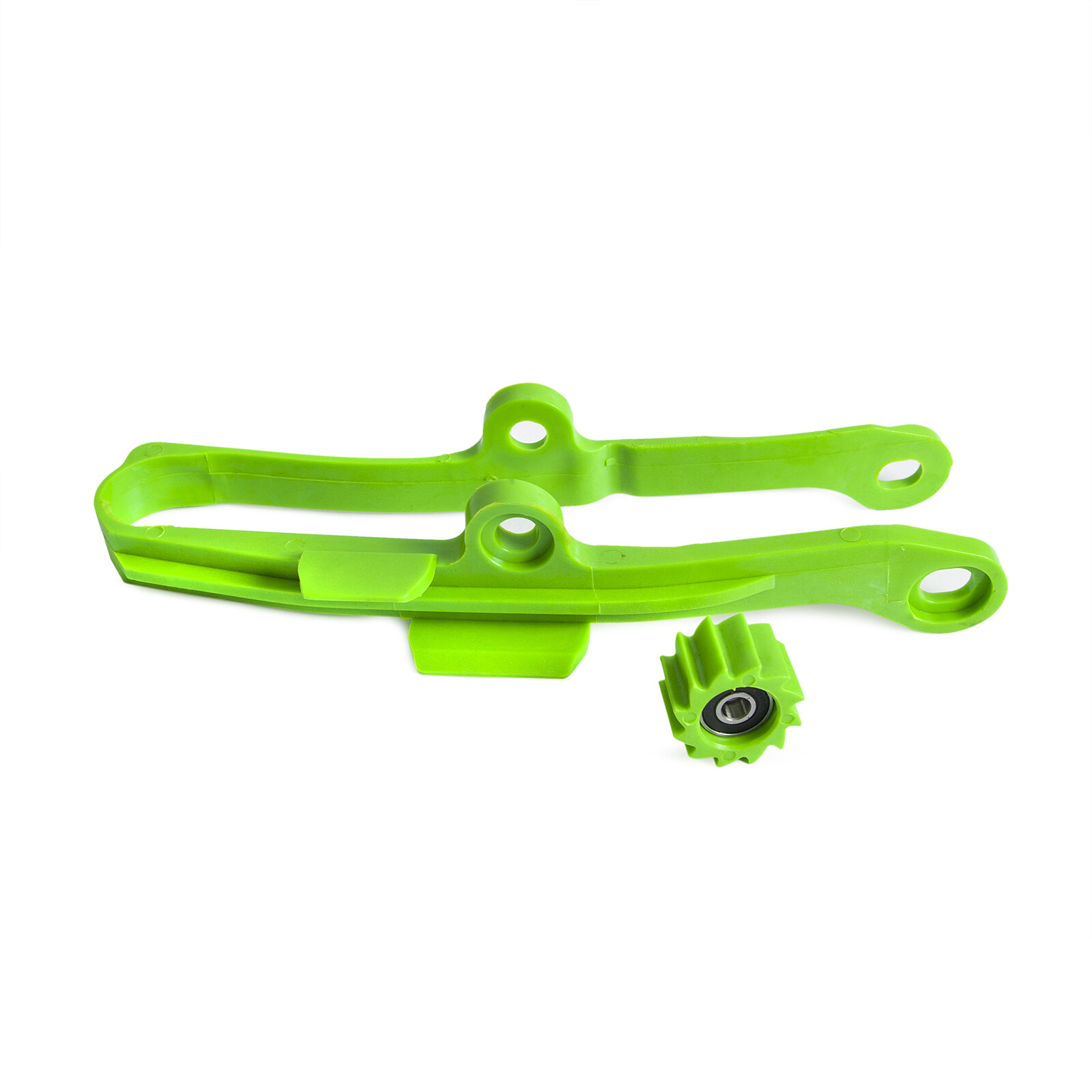 Green Chain Slider Guard Protection Pads For Kawasaki KX250F KX450F 2006-2015