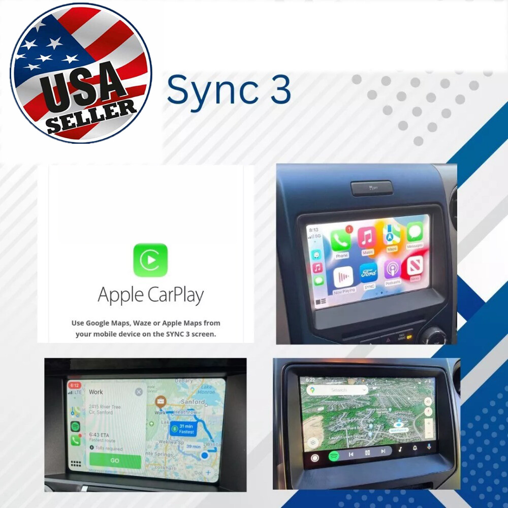 OEM SYNC 2 to SYNC 3 3.4 Upgrade Carplay Kit Fit for Ford Sync3 NA223 Navigation