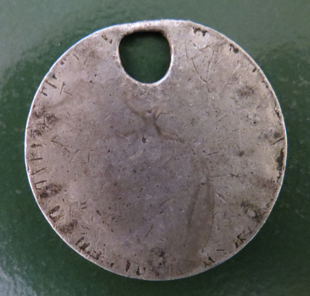 GRIMETHORPE Colliery Pit Check Tally - marked GRIMETHORPE COLLIERY 606