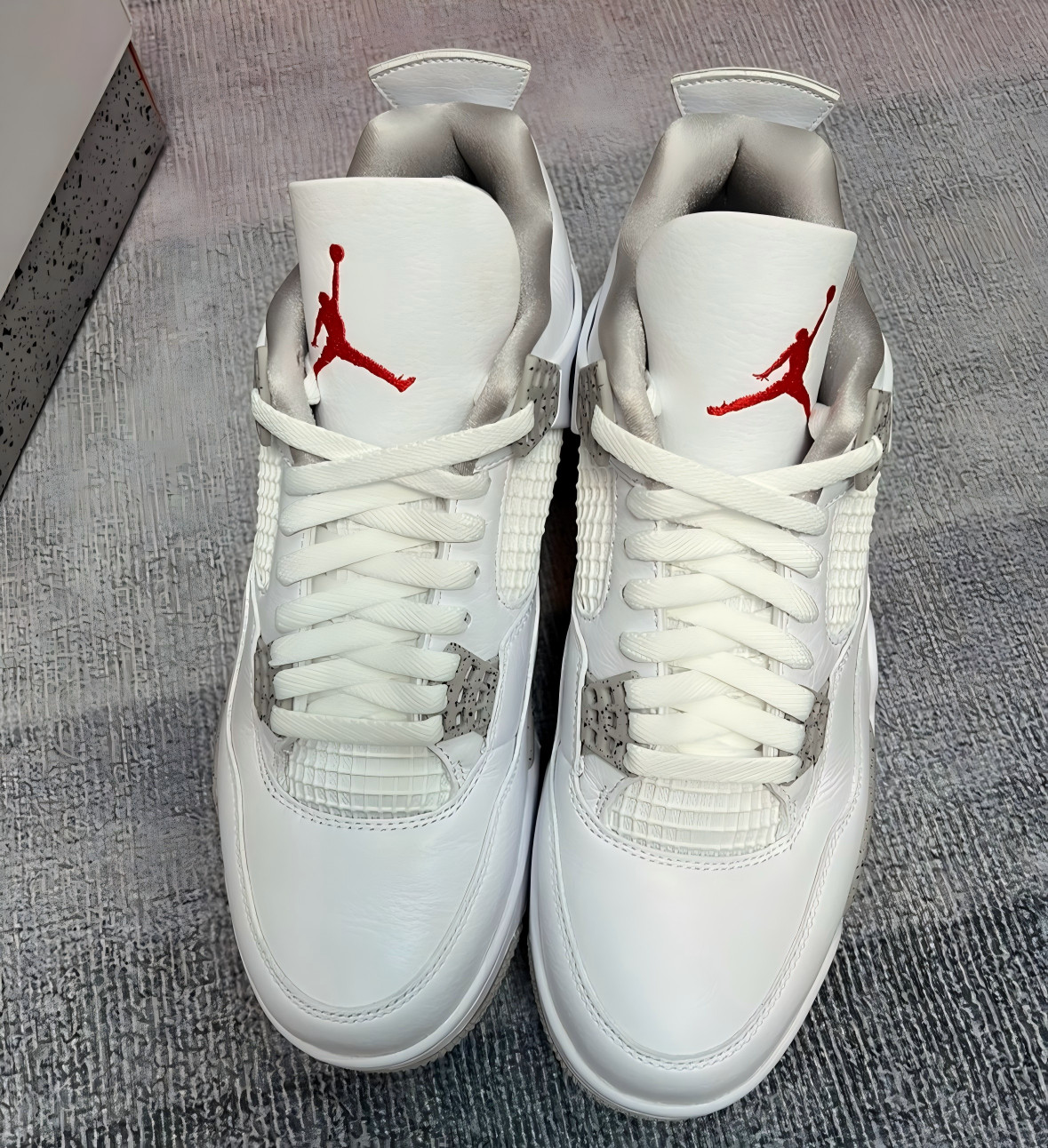 Jordan 4 Retro "White Oreo " Men's Basketball Shoes Mid Top US Size 7-12