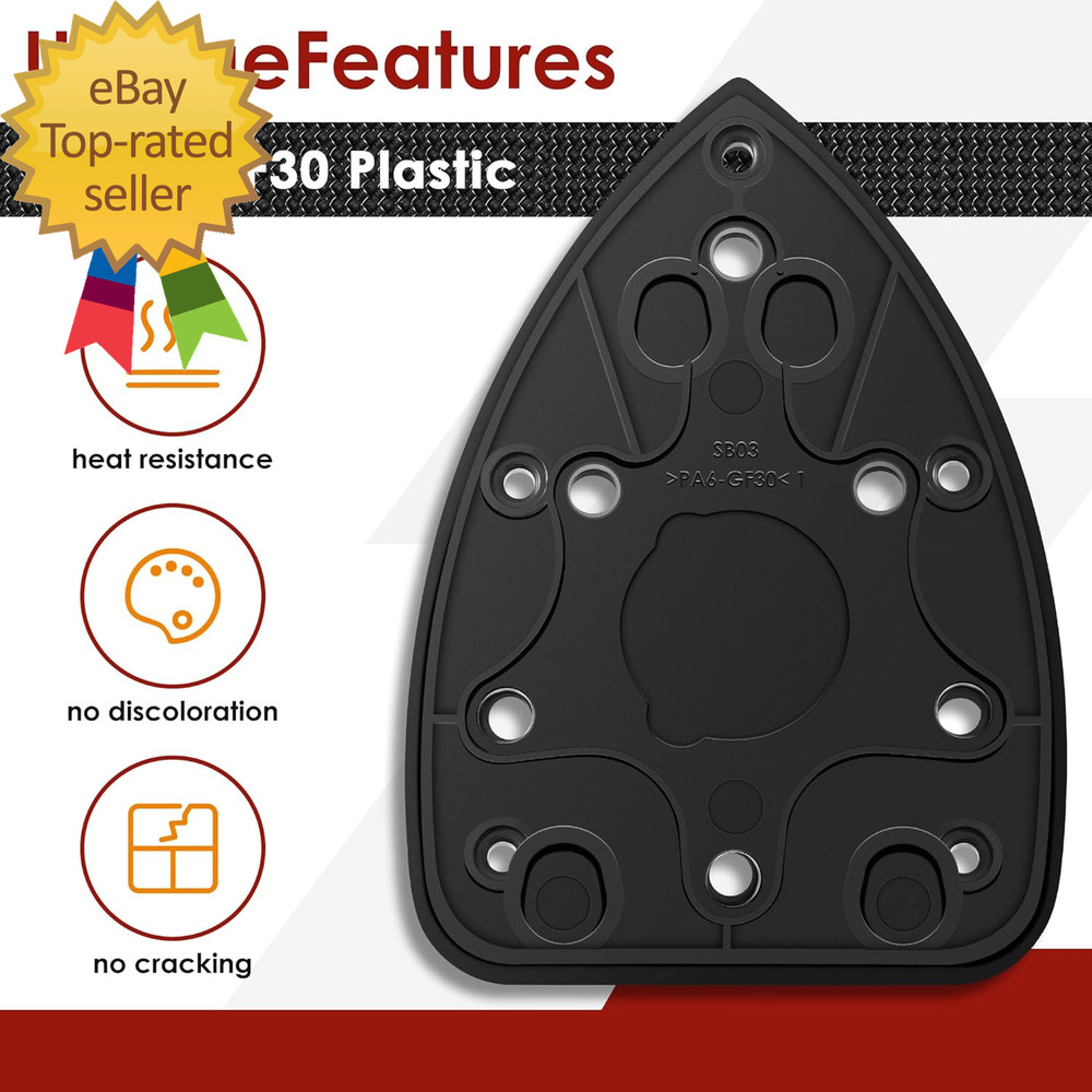 2 Pack Mouse Sander Replacement Pads Compatible with Ryobi 039065005001 Backing