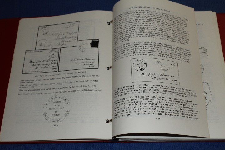 Michigan Postal History Journal Review approx 1991 1994 BlueLakeStamps Useful!