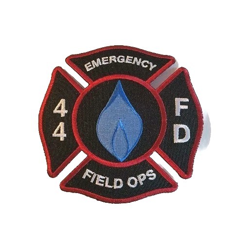 Emergency Field OPS 44 Fire Department Patch Embroidered