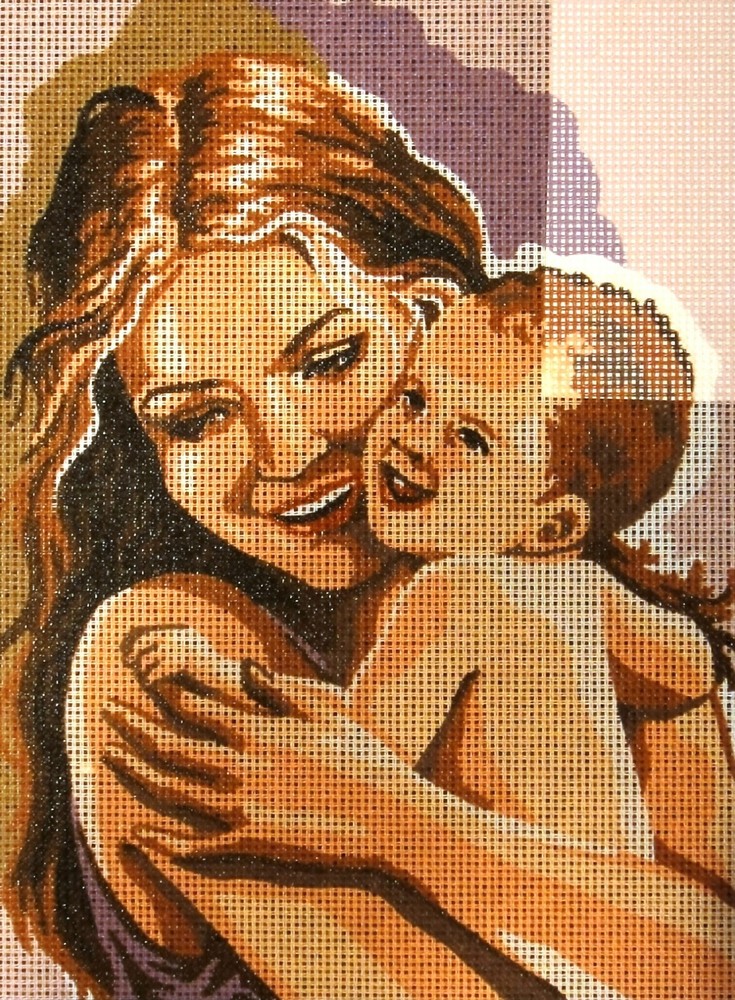 "Life" Printed Needlepoint Tapestry  Canvas 6217