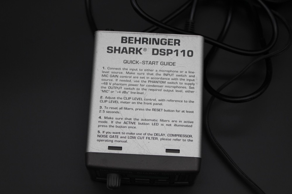 Behringer Shark DSP110 Digital Multi-Function Signal Processor-Untested